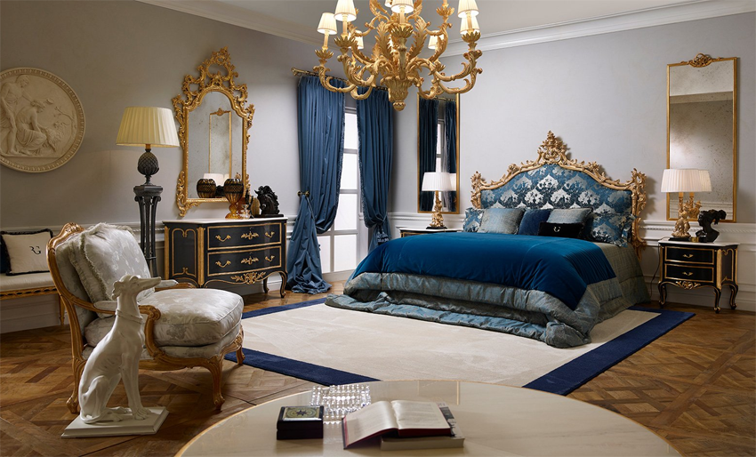 Современный элитный дизайн интерьера может царить в любой из комнат, но особым сочетанием комфорта и элеганстности обладают итальянские спальни.
